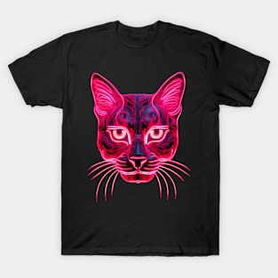 Pink Neon Cat T-Shirt